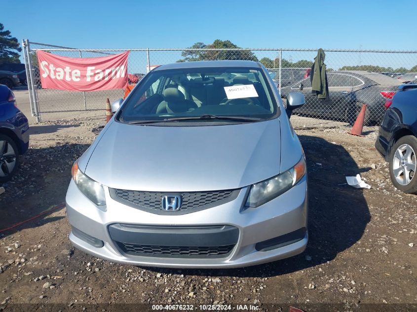 2012 Honda Civic Lx VIN: 2HGFG3B52CH566050 Lot: 40676232