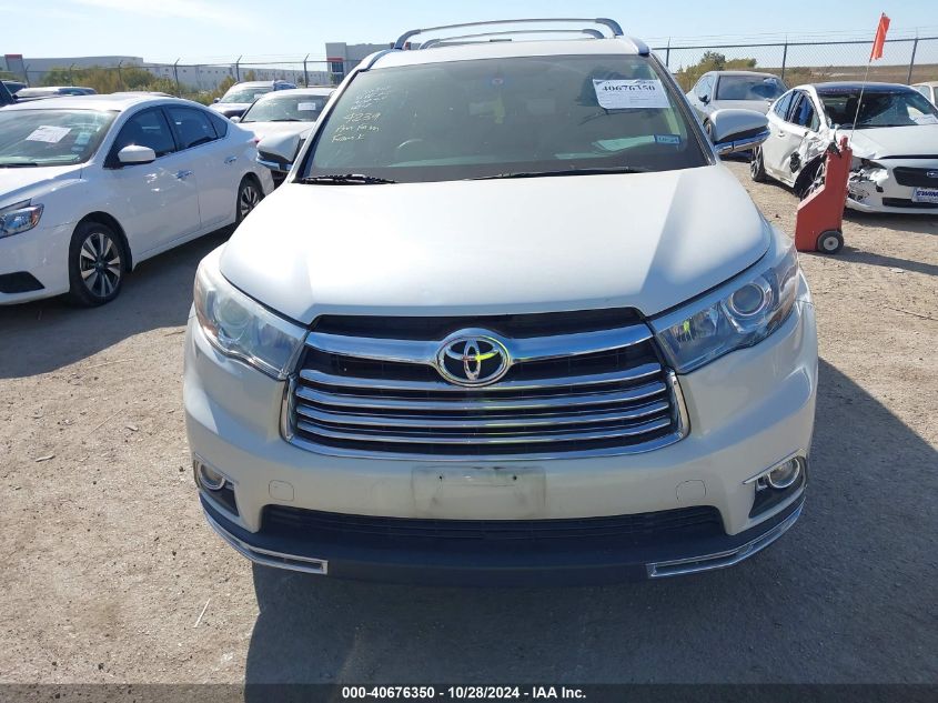 2015 Toyota Highlander Xle V6 VIN: 5TDKKRFH5FS106406 Lot: 40676350