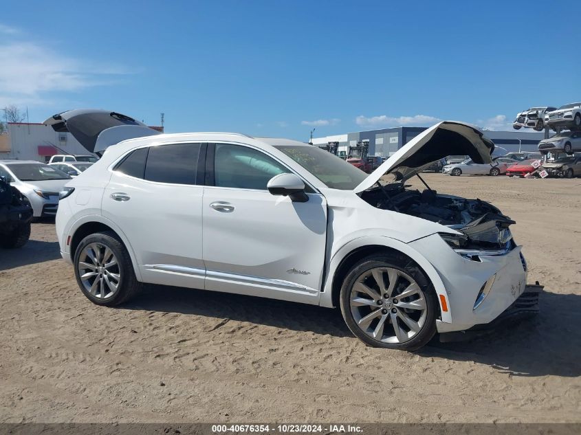 2022 Buick Envision Fwd Avenir VIN: LRBFZRR41ND070826 Lot: 40676354