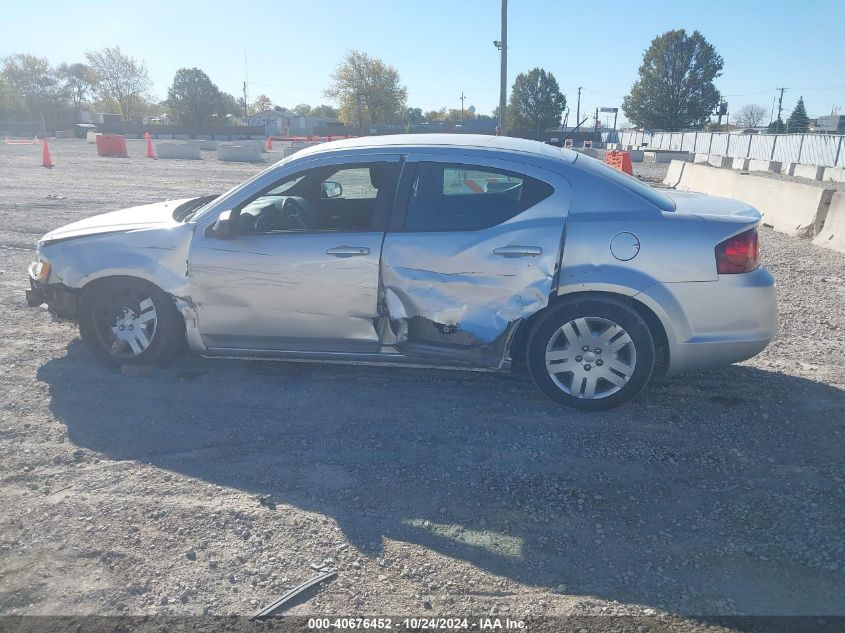 2012 Dodge Avenger VIN: 1C3CDZAB3CN294446 Lot: 40676452