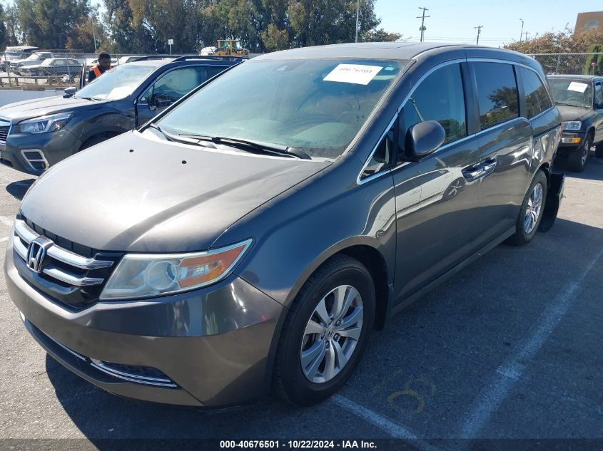 VIN 5FNRL5H66EB031394 2014 Honda Odyssey, Ex-L no.2