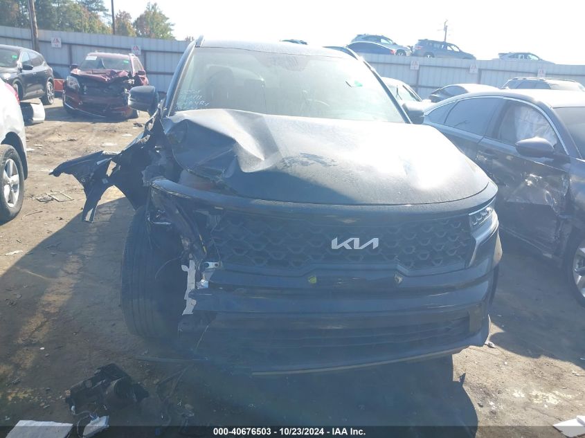 2022 Kia Sorento S VIN: 5XYRL4LCXNG124256 Lot: 40676503