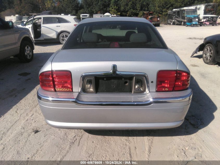 2000 Lincoln Ls VIN: 1LNHM87AYY768741 Lot: 40676609