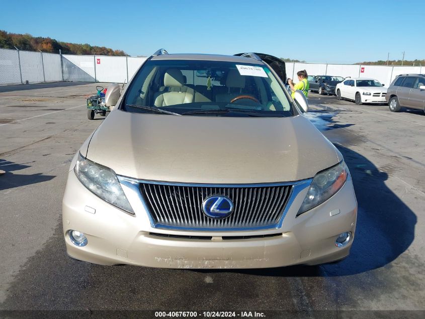 2010 Lexus Rx 450H VIN: JTJBC1BAXA2020206 Lot: 40676700