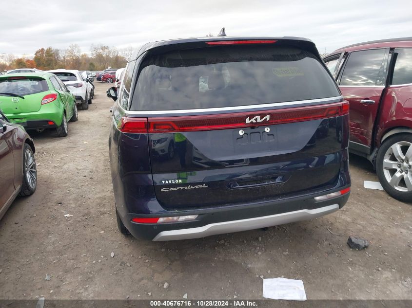 2022 Kia Carnival Mpv Lx VIN: KNDNB4H30N6080572 Lot: 40676716