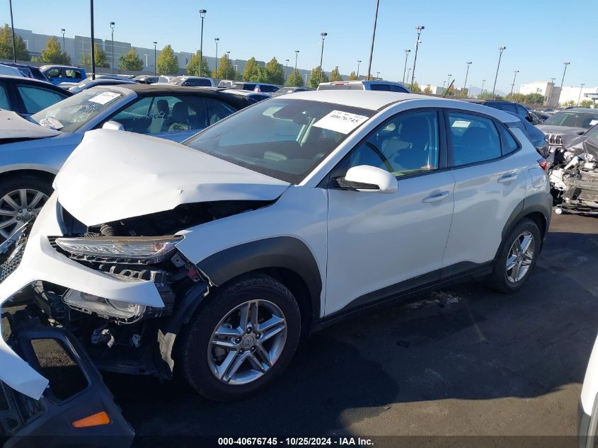 2021 Hyundai Kona Se VIN: KM8K12AAXMU663580 Lot: 40676745