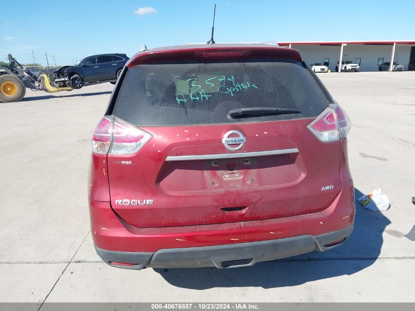 2016 Nissan Rogue S VIN: 5N1AT2MM3GC862606 Lot: 40676857