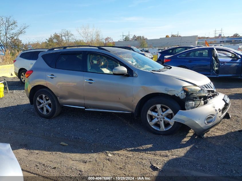 2009 Nissan Murano Sl VIN: JN8AZ18W39W146318 Lot: 40676867