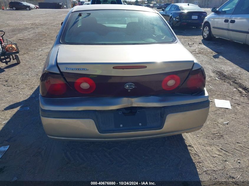 2002 Chevrolet Impala VIN: 2G1WF55E429363087 Lot: 40676880