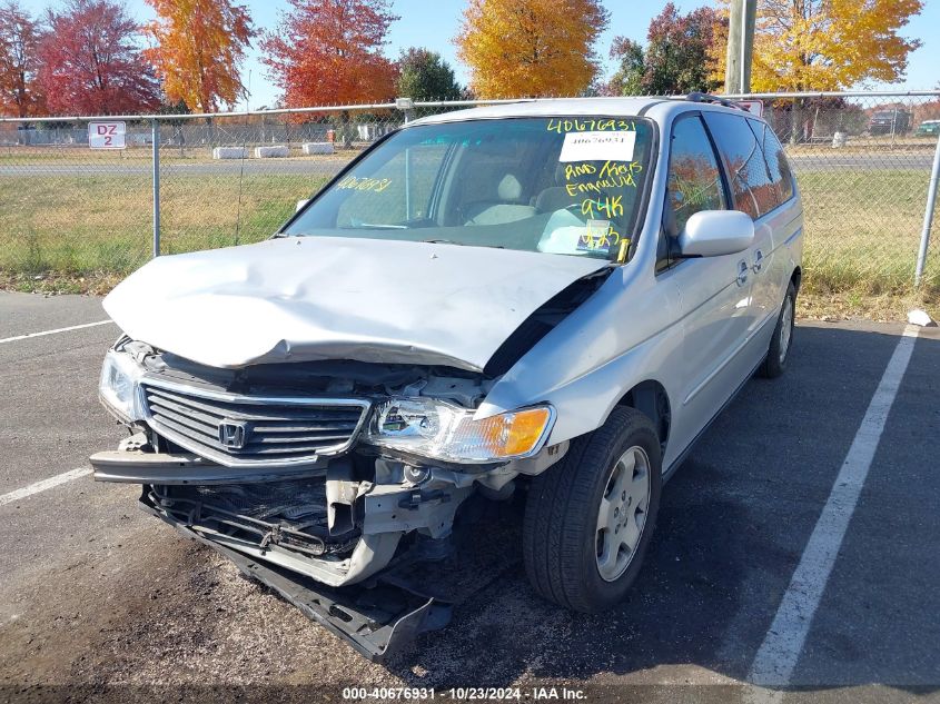 2001 Honda Odyssey Ex VIN: 2HKRL18741H534273 Lot: 40676931