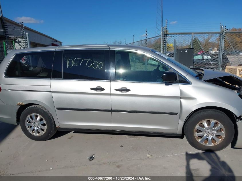 2009 Honda Odyssey Lx VIN: 5FNRL38229B045252 Lot: 40677200