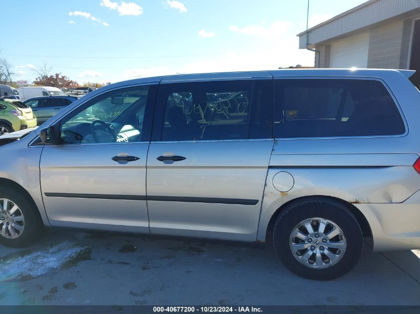 2009 Honda Odyssey Lx VIN: 5FNRL38229B045252 Lot: 40677200