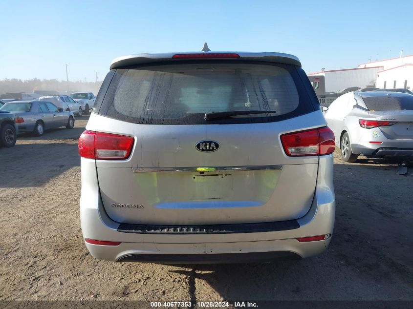 2017 Kia Sedona L VIN: KNDMA5C11H6255832 Lot: 40677353