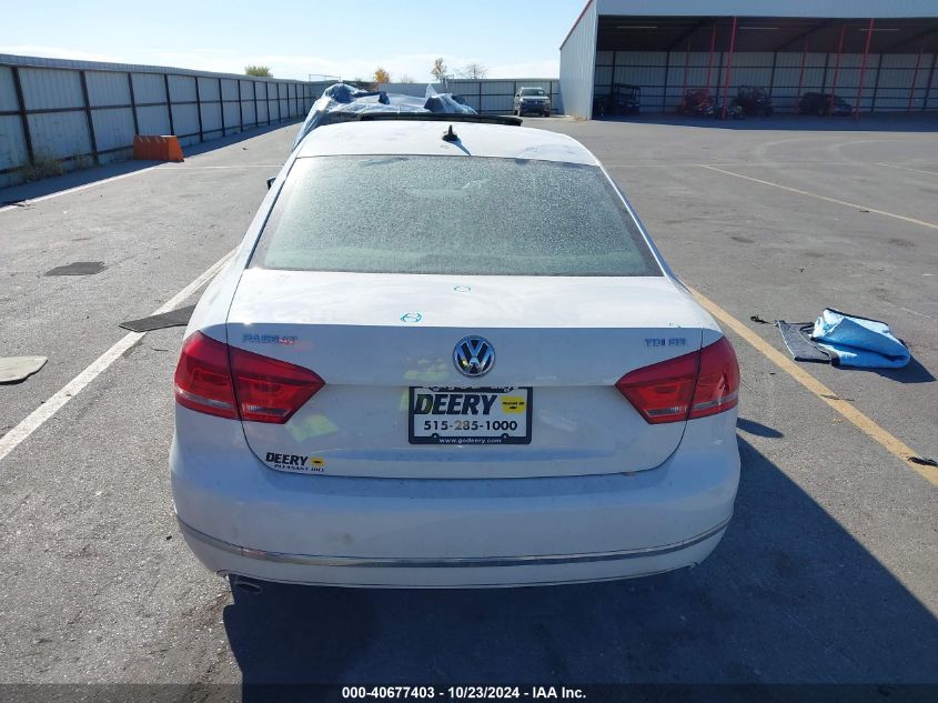 2013 Volkswagen Passat 2.0L Tdi Sel Premium VIN: 1VWCN7A36DC046479 Lot: 40677403