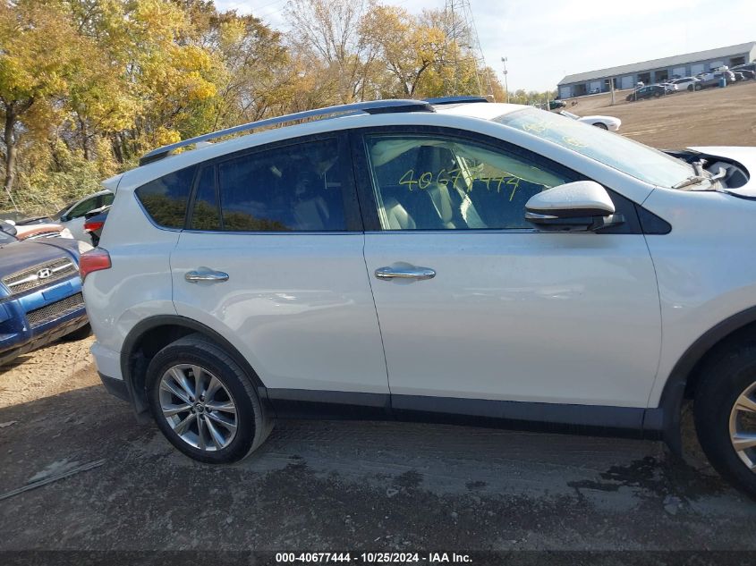 2018 Toyota Rav4 Limited/Se/Platinum VIN: JTMDFREV0JD245075 Lot: 40677444