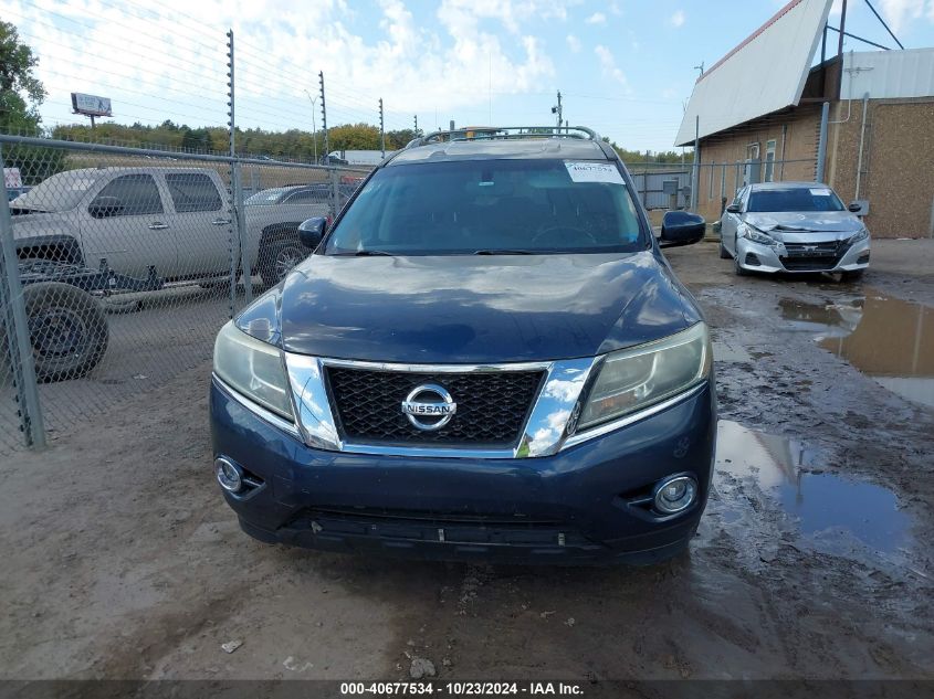 2015 Nissan Pathfinder Sl VIN: 5N1AR2MN2FC721709 Lot: 40677534