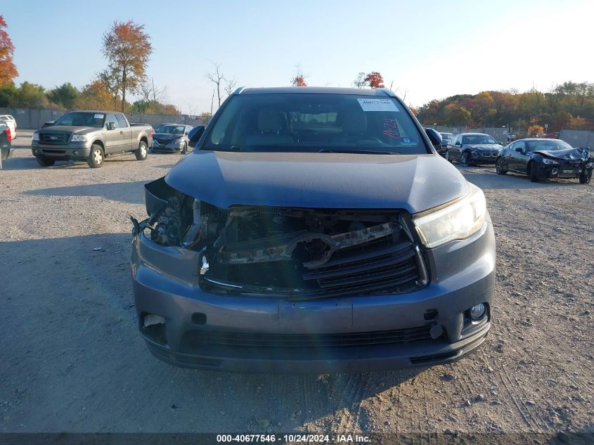 2015 Toyota Highlander Xle V6 VIN: 5TDJKRFH1FS175976 Lot: 40677546