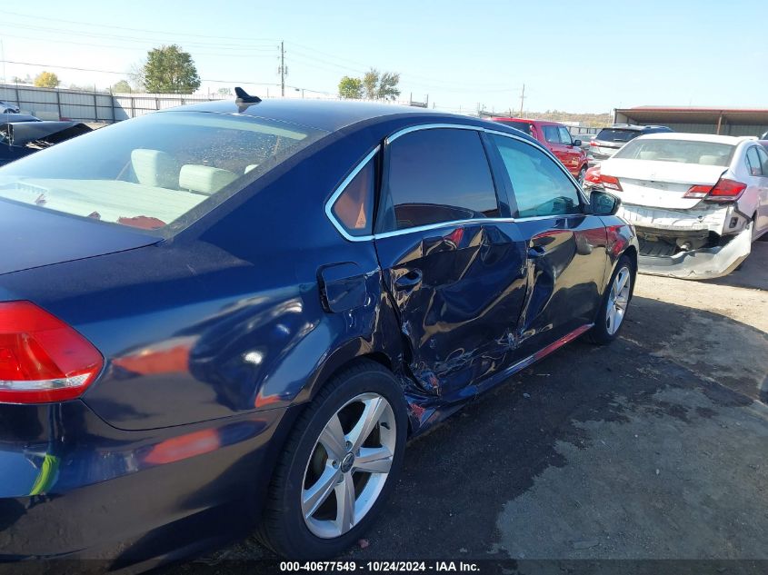 2013 Volkswagen Passat 2.5L Se VIN: 1VWBH7A36DC118462 Lot: 40677549