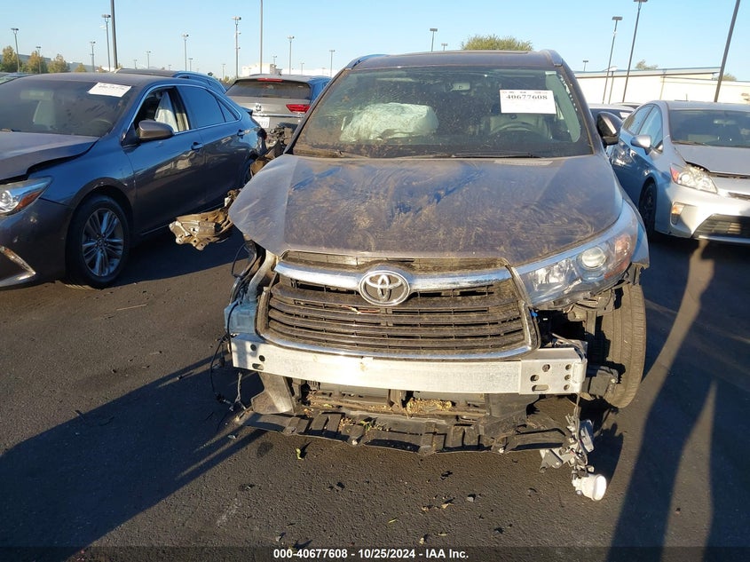 2016 TOYOTA HIGHLANDER LIMITED V6 - 5TDYKRFH6GS135361