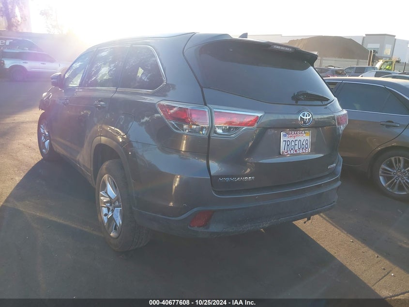 2016 TOYOTA HIGHLANDER LIMITED V6 - 5TDYKRFH6GS135361