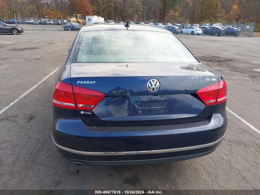 2013 Volkswagen Passat 2.0L Tdi Sel Premium VIN: 1VWCN7A35DC097889 Lot: 40677619