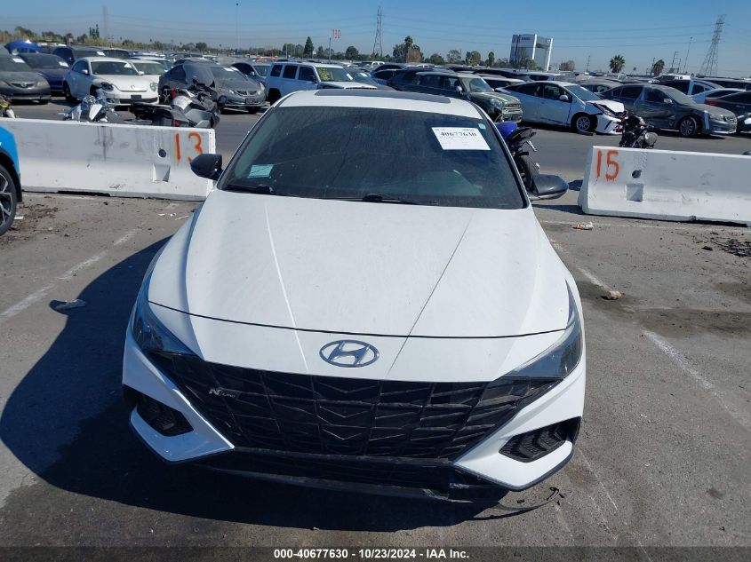 2022 Hyundai Elantra N Line VIN: KMHLR4AF2NU244175 Lot: 40677630