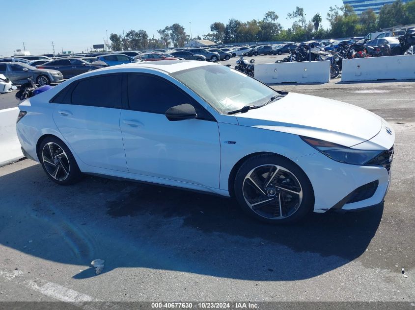 2022 Hyundai Elantra N Line VIN: KMHLR4AF2NU244175 Lot: 40677630