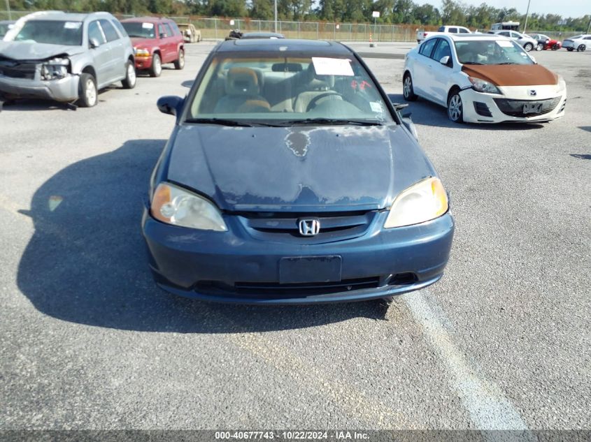 2002 Honda Civic Ex VIN: 1HGEM22972L047644 Lot: 40677743