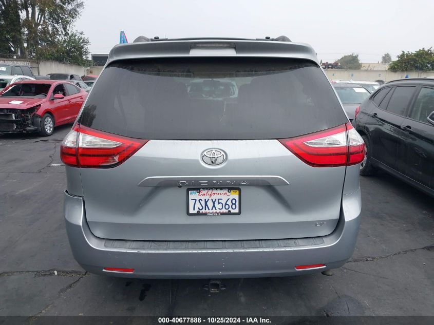 2016 Toyota Sienna Le 8 Passenger VIN: 5TDKK3DC2GS724921 Lot: 40677888