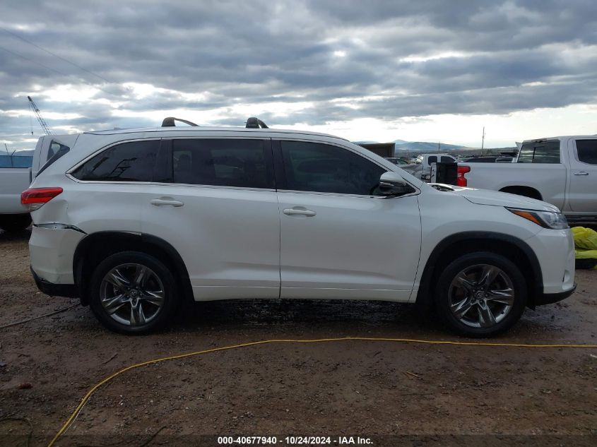 2017 Toyota Highlander Limited VIN: 5TDDZRFH6HS450639 Lot: 40677940