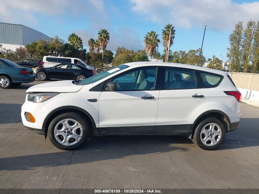 2019 FORD ESCAPE S - 1FMCU0F78KUB80258