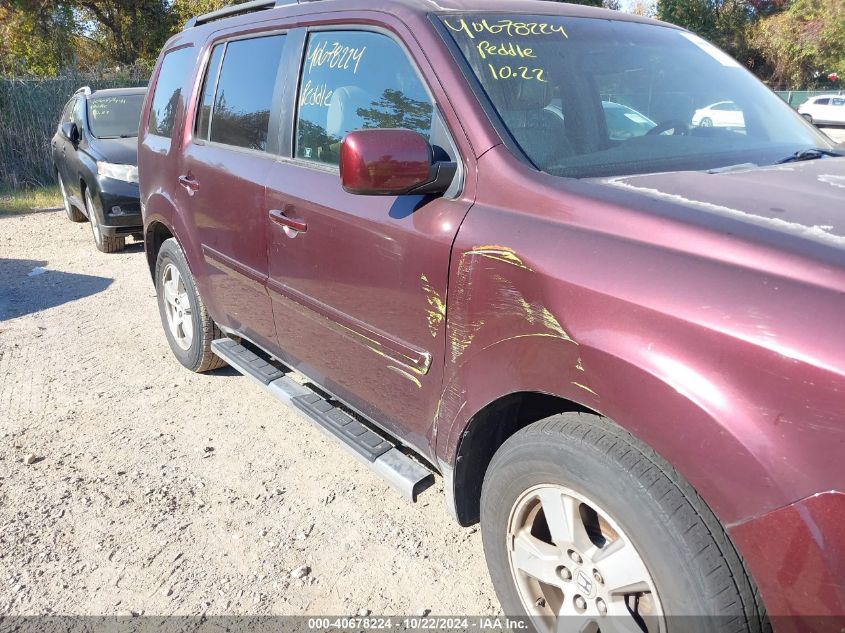 2009 Honda Pilot Ex-L VIN: 5FNYF485X9B049200 Lot: 40678224