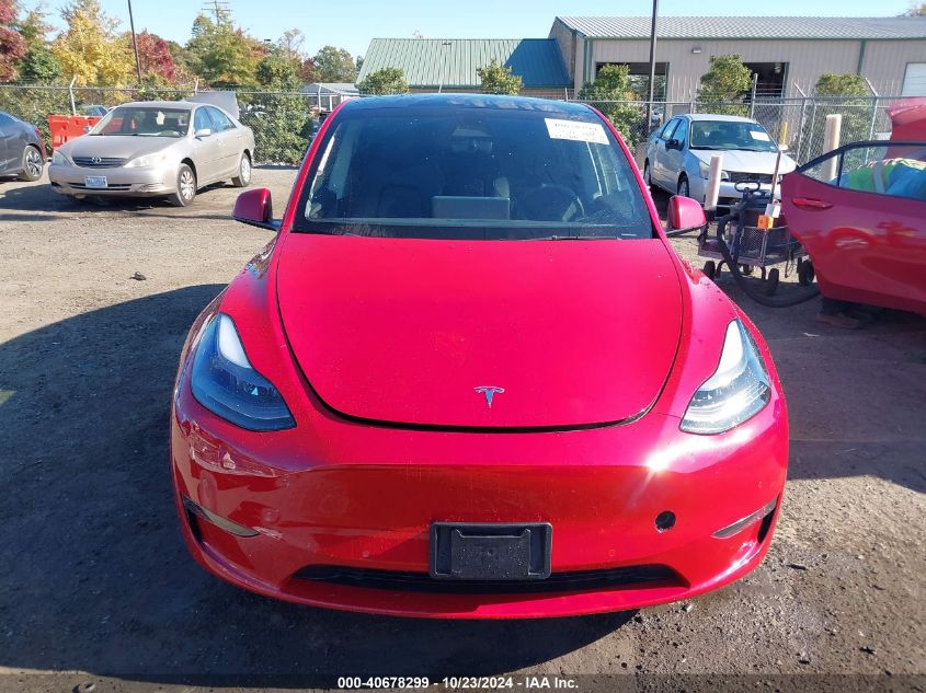 2022 Tesla Model Y Long Range Dual Motor All-Wheel Drive VIN: 7SAYGAEE4NF534591 Lot: 40678299