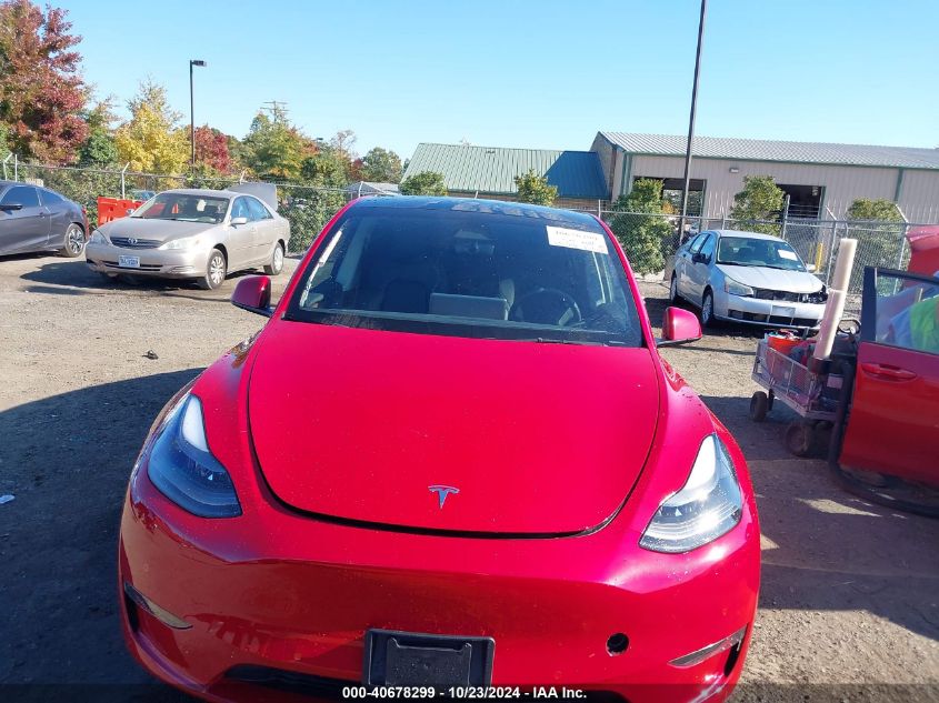 2022 Tesla Model Y Long Range Dual Motor All-Wheel Drive VIN: 7SAYGAEE4NF534591 Lot: 40678299