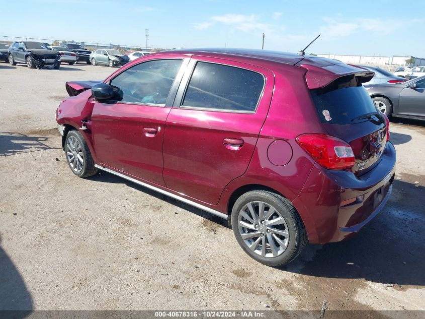 VIN ML32A5HJ8KH009701 2019 Mitsubishi Mirage, LE no.3