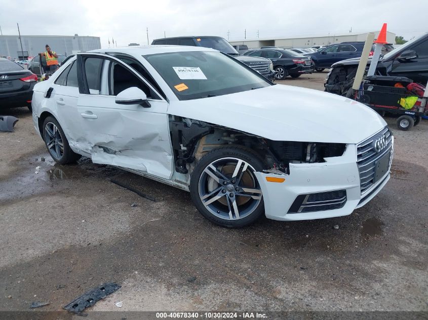 2018 AUDI A4 2.0T PREMIUM/2.0T TECH PREMIUM - WAUENAF43JN019456