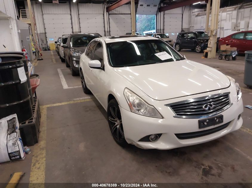 VIN JN1CV6AR0DM760199 2013 INFINITI G37X no.1