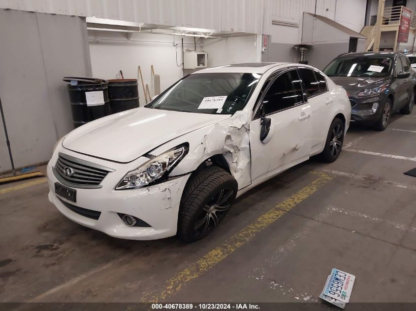 VIN JN1CV6AR0DM760199 2013 INFINITI G37X no.2