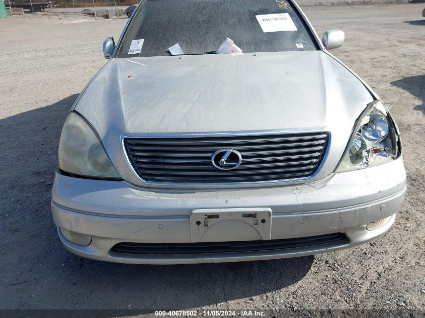 2003 Lexus Ls 430 VIN: JTHBN30F030101056 Lot: 40678502