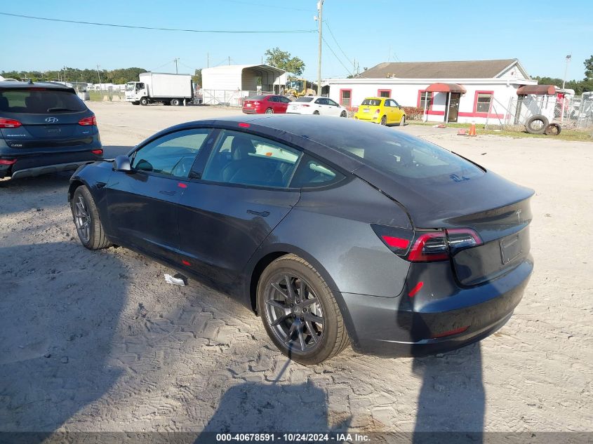 2021 Tesla Model 3 Standard Range Plus Rear-Wheel Drive VIN: 5YJ3E1EA6MF086119 Lot: 40678591