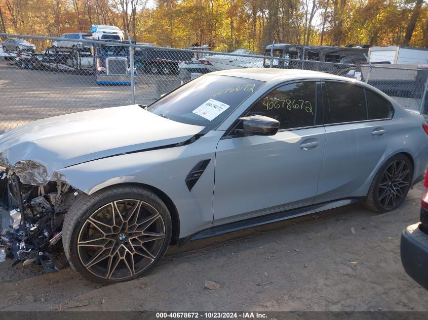 2022 BMW M3 Sedan VIN: WBS53AY0XNFL60929 Lot: 40678672