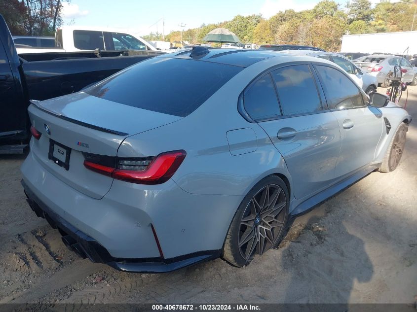 VIN WBS53AY0XNFL60929 2022 BMW M3, Sedan no.4