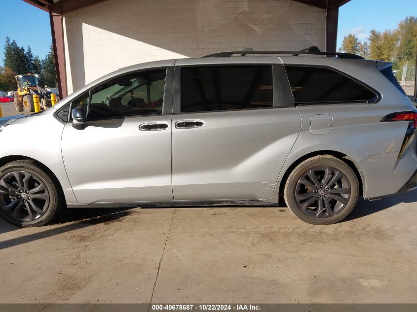 2022 Toyota Sienna Xse VIN: 5TDDRKECXNS098867 Lot: 40678687