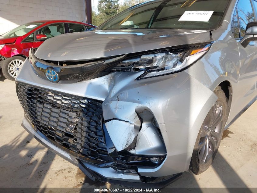 2022 Toyota Sienna Xse VIN: 5TDDRKECXNS098867 Lot: 40678687