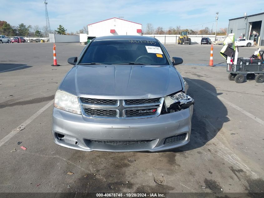 2013 Dodge Avenger Se VIN: 1C3CDZAB4DN754036 Lot: 40678745