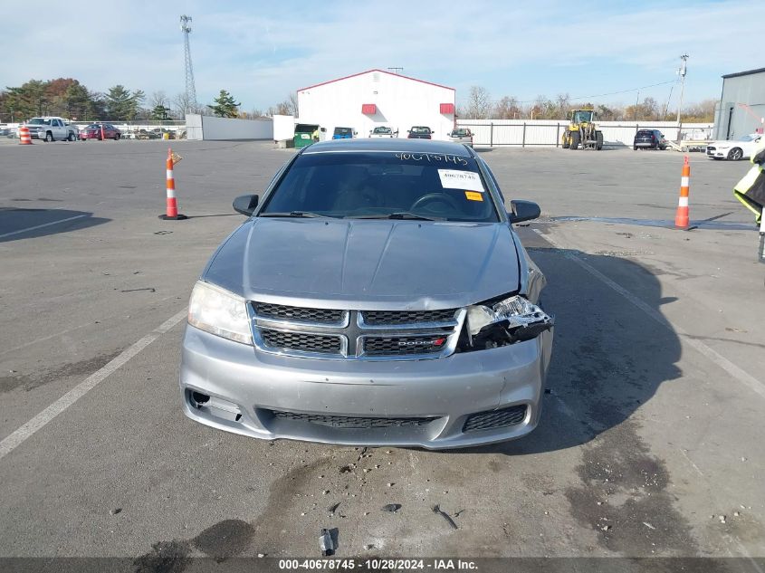 2013 Dodge Avenger Se VIN: 1C3CDZAB4DN754036 Lot: 40678745