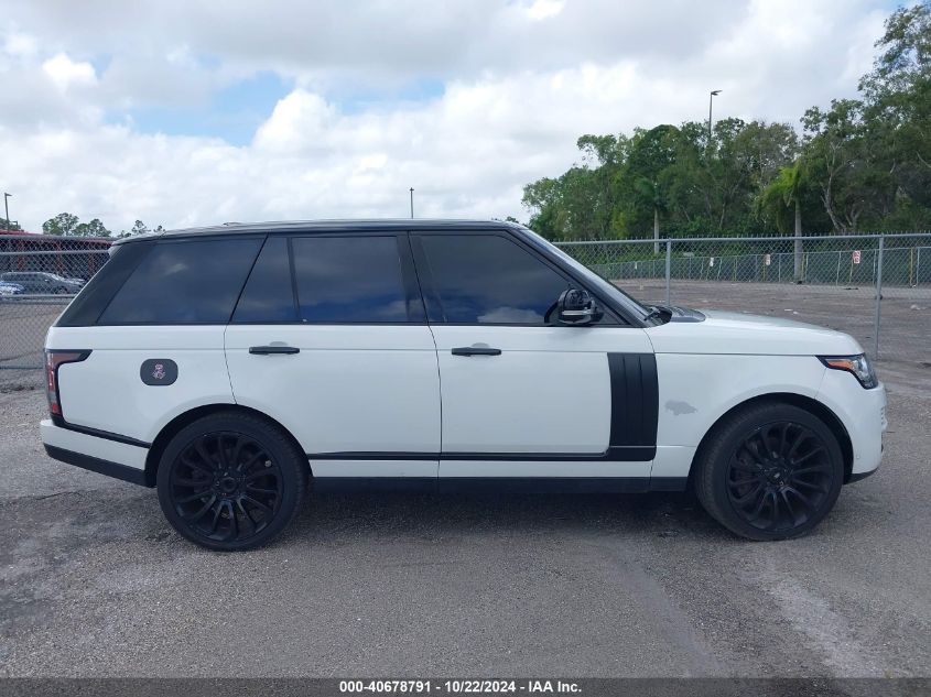 2013 Land Rover Range Rover Hse VIN: SALGS2DFXDA105379 Lot: 40678791