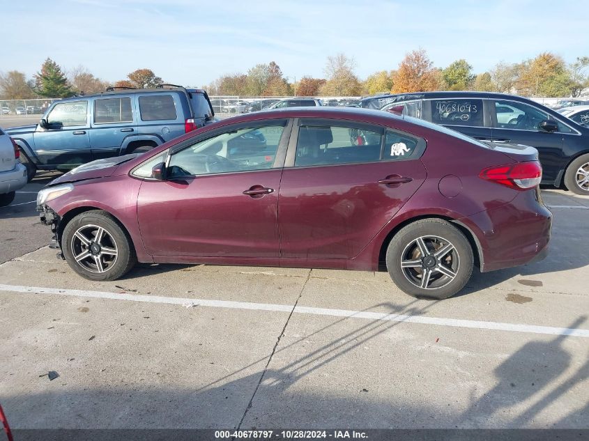 2017 Kia Forte Lx VIN: 3KPFK4A70HE025460 Lot: 40678797