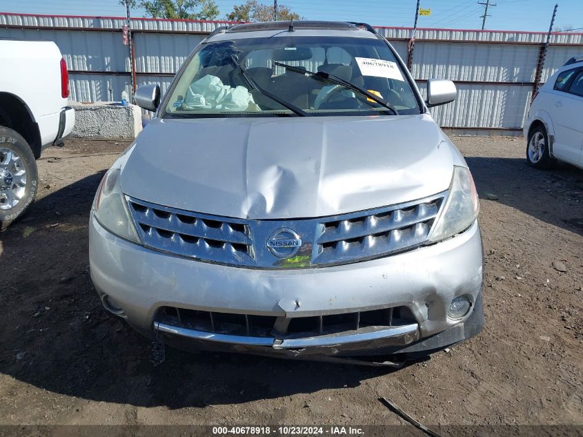 2007 Nissan Murano Sl VIN: JN8AZ08W97W631652 Lot: 40678918