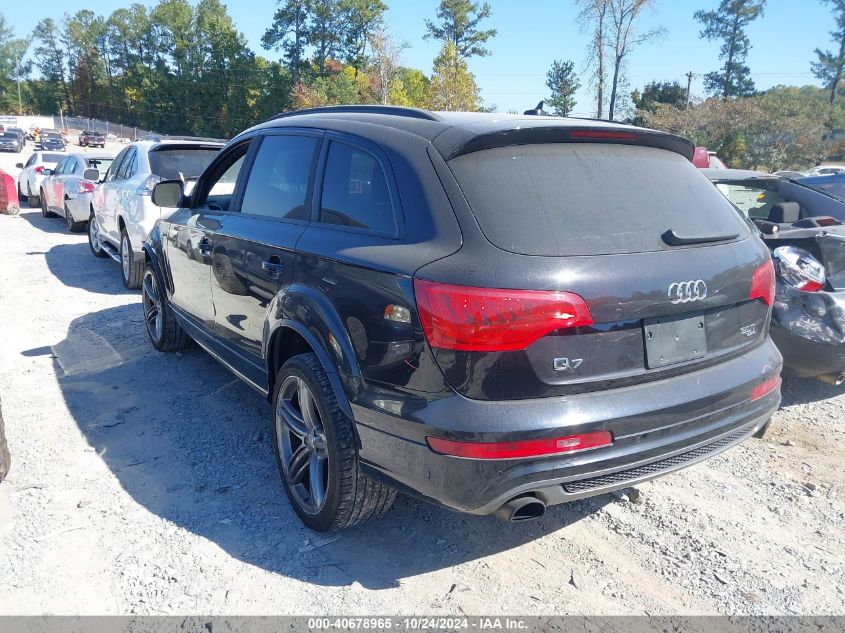 2014 Audi Q7 3.0T S Line Prestige VIN: WA1DGAFE6ED017529 Lot: 40678965